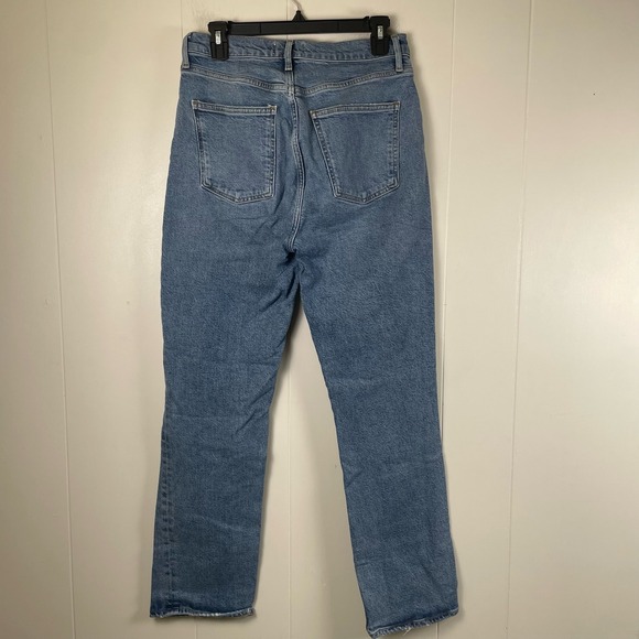 AGOLDE High Rise Stovepipe Jeans Light Wash Denim Size 28 - Picture 2 of 9